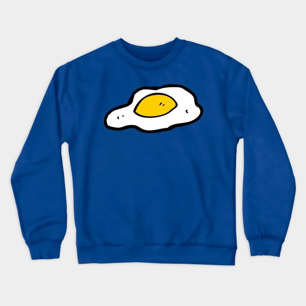 Bright Sunny Side Up Egg Illustration Crewneck Sweatshirt by InkyArt